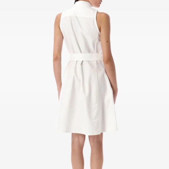 POLO RALPH LAUREN OXFORD BELTED SLEEVELESS SHIRTDRESS - SHIRT DRESS - WHITE - 6 - Picture 7 of 10